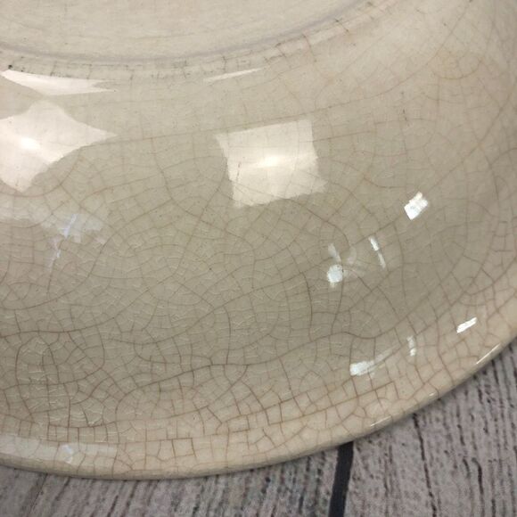 Vintage Porcelain serving bowl w flower design 12” - Picture 5 of 6